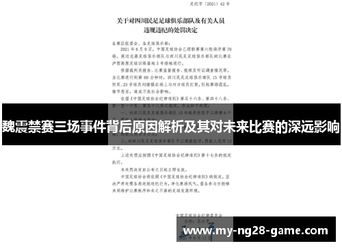魏震禁赛三场事件背后原因解析及其对未来比赛的深远影响