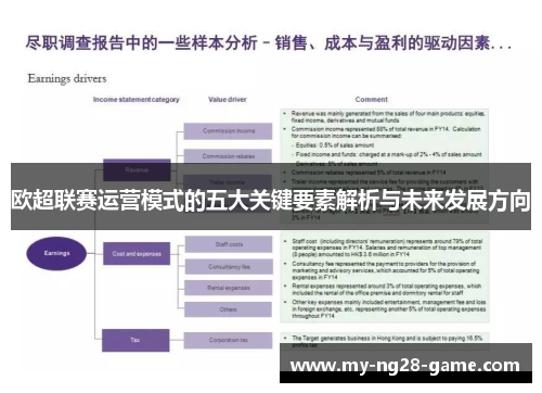 欧超联赛运营模式的五大关键要素解析与未来发展方向 欧超联赛运营模式的五大关键要素解析与未来发展方向